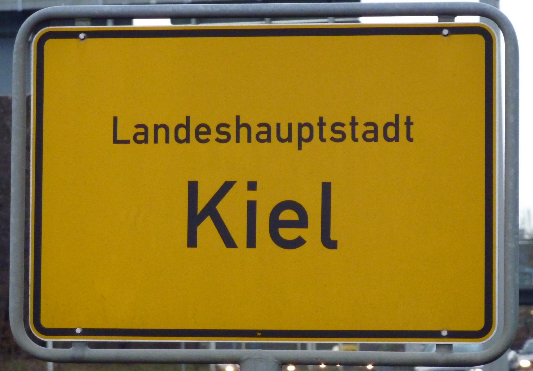 Schild Landeshauptstadt Kiel